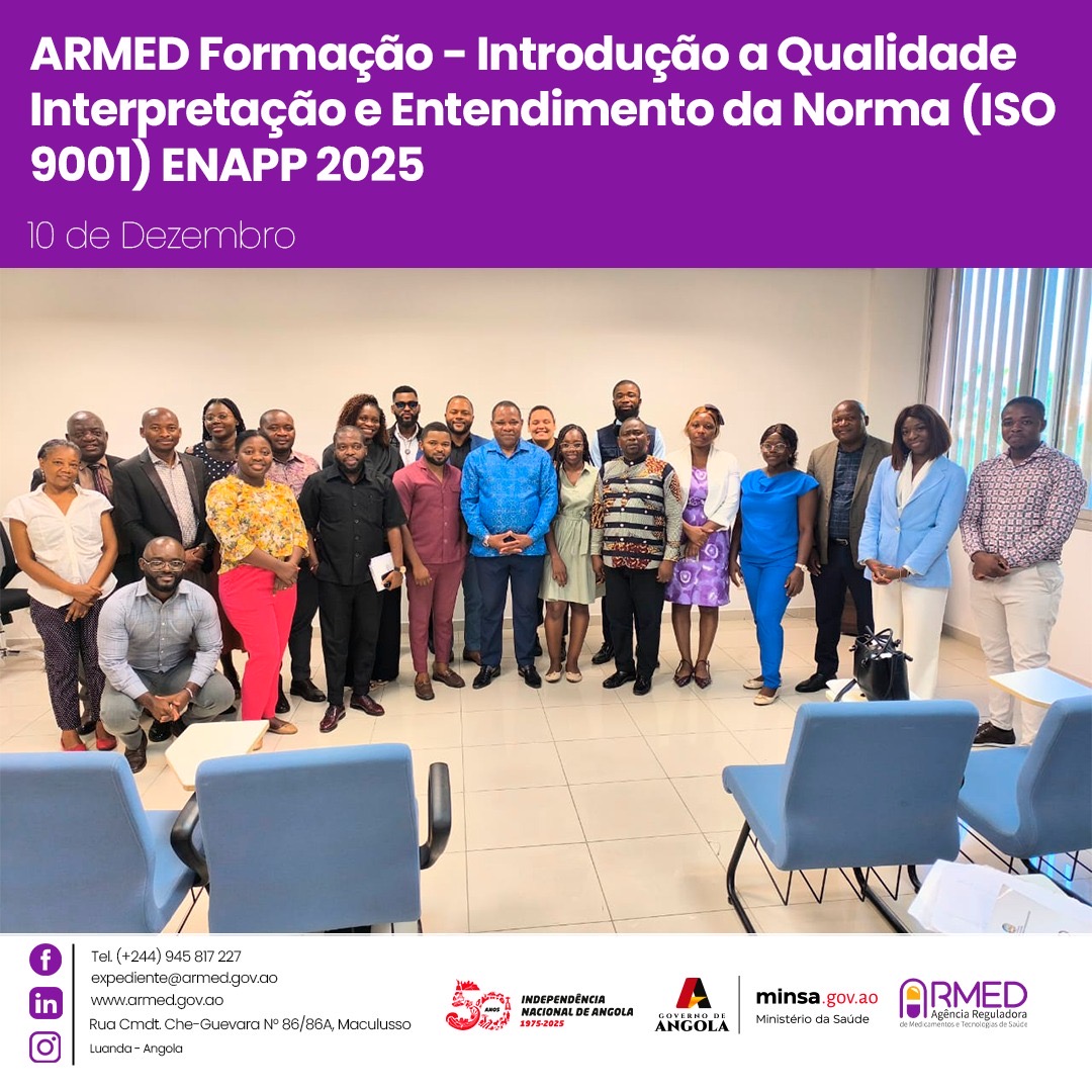 ARMED formação - introdução à qualidade, interpretação e entendimento da norma ISO 9001 - ENAPP 2025